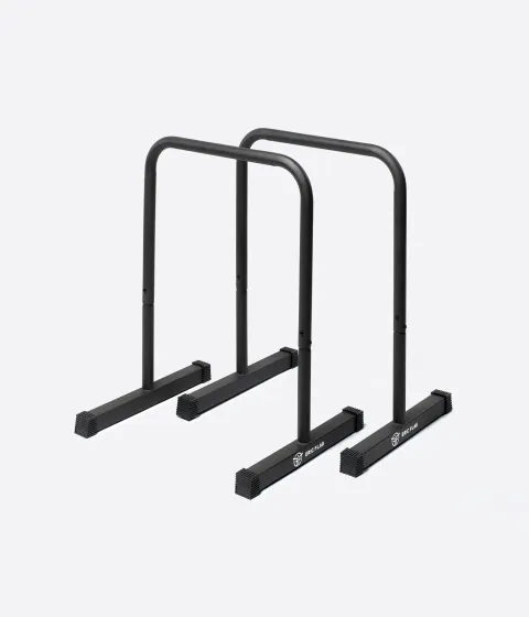 Eric Flag Dip Bars, 90 cm matte steel pair