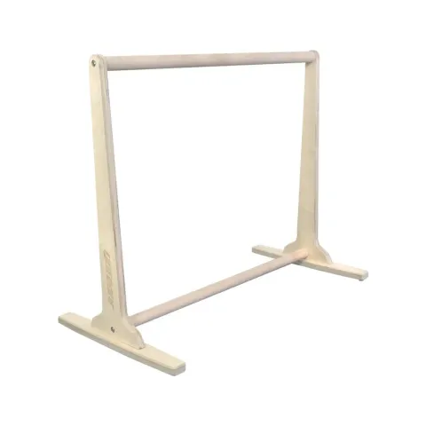 Gorletic Frontlever Bar, single 105 cm wooden bar on wide bases