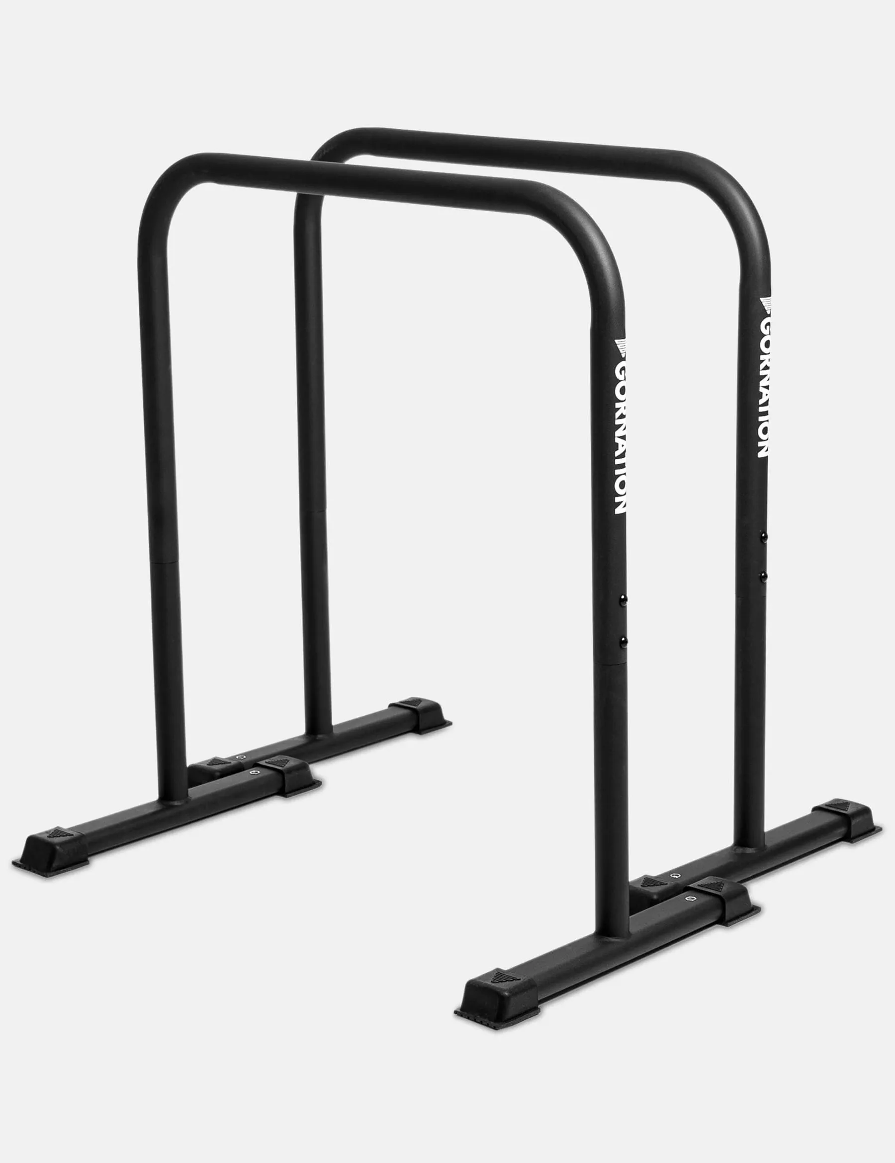 Gornation Premium Dip Bars - black powder-coated steel standalone parallel bars