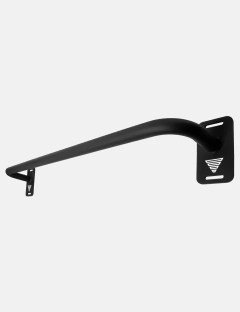 Gornation Doorway Pull Up Bar Uni, straight black steel bar with wall plates
