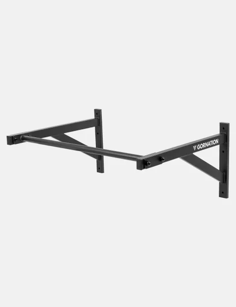 Gornation Wall Mounted Pull Up Bar Medium, black steel, 90 cm wide