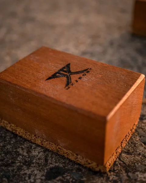 MX Bricks V2, sapelli and cork handstand blocks