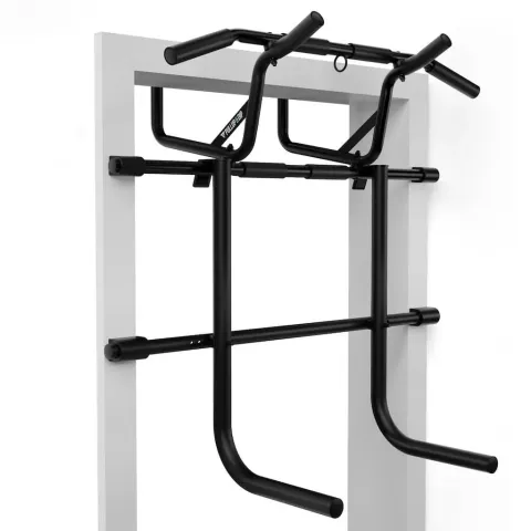 Pullup & Dip Doorway Dip Bar hooked in a door frame