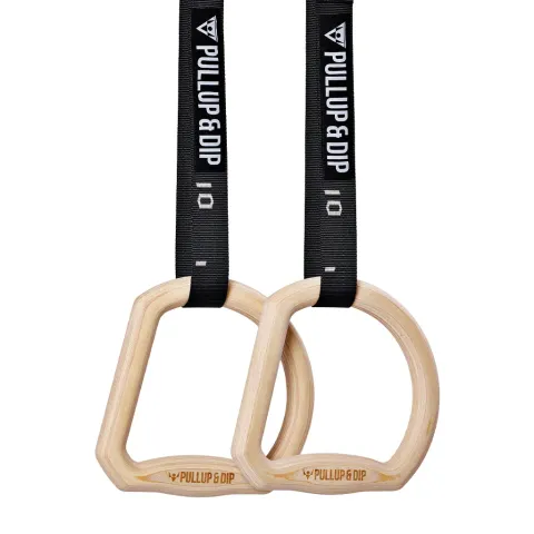 Pullup & Dip TRINGS, birch rings with round, straight and ergonomic grips